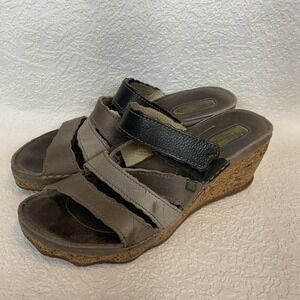 El Naturalista Strappy Boho Retro Slide Sandals Women 40/US9.5 Mexico Leather